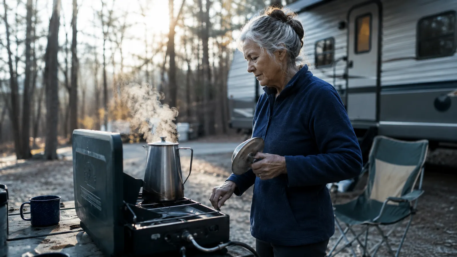How to Make Camp Coffee With a Percolator, Step by Step